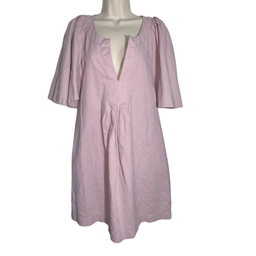 Tuckernuck Pomander Place Finley Flutter Sleeve Dress SzM Pink Orchid - Picture 2 of 7